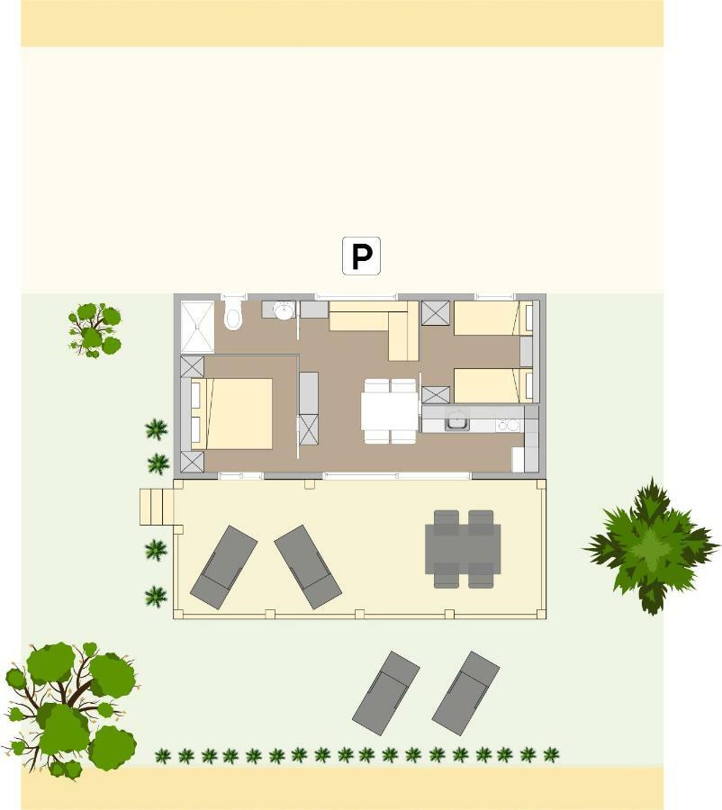 Adrijela Mobile Home Jezera Eksteriør billede